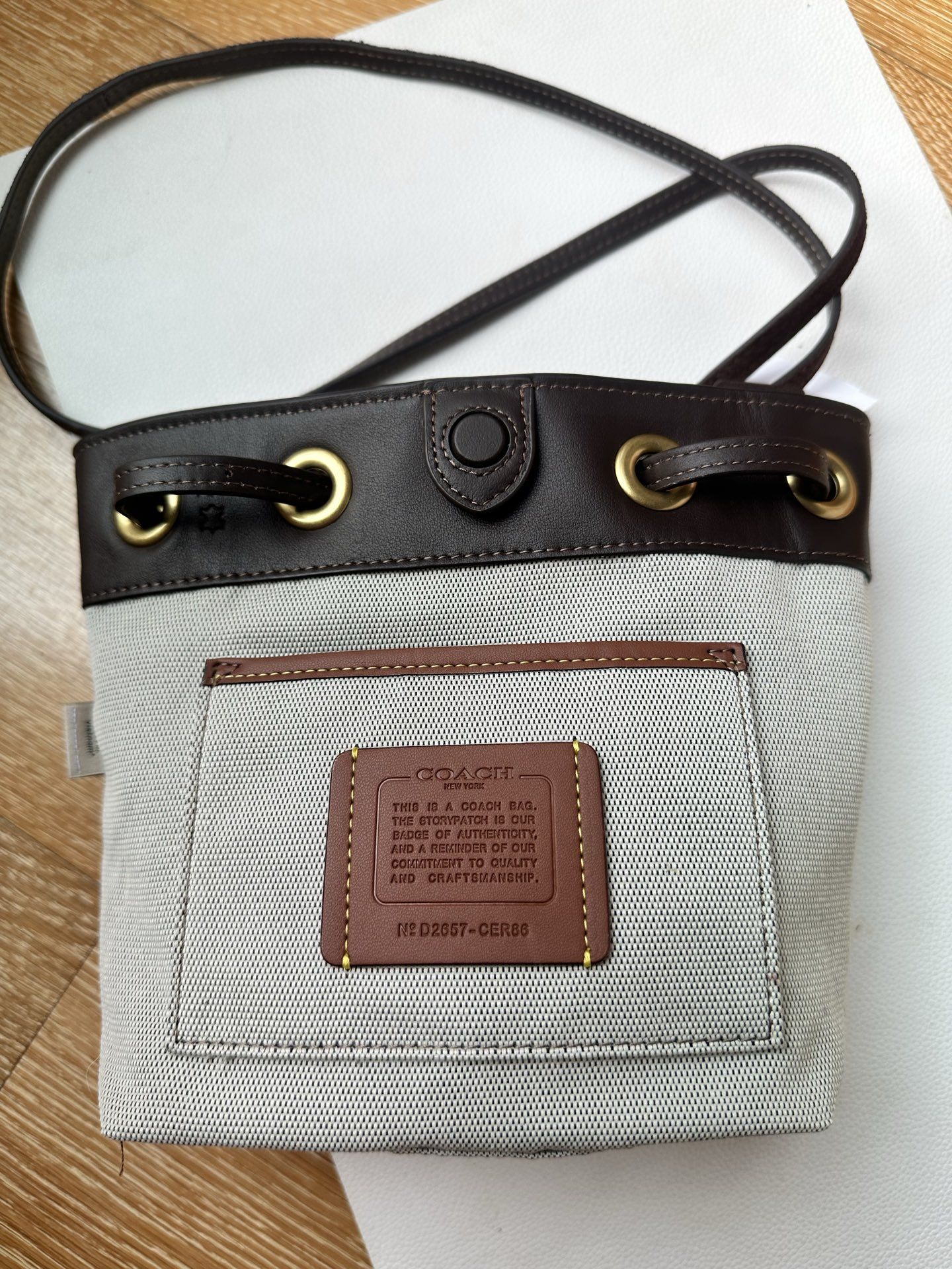 Jade small lucky bag, coffee colored suede, full of Melad…