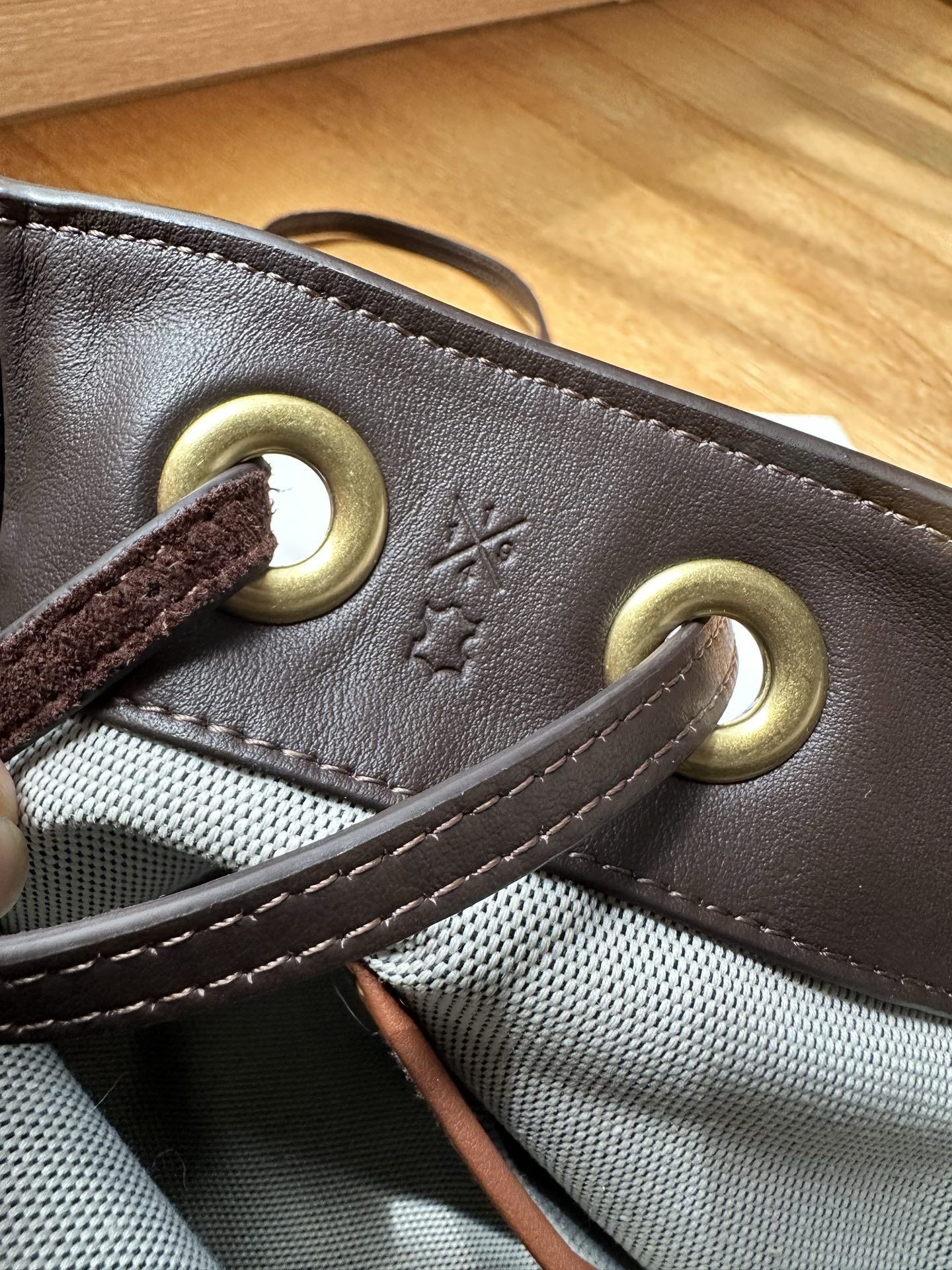 Jade small lucky bag, coffee colored suede, full of Melad…