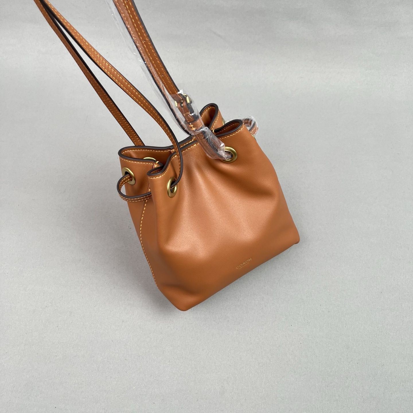 C Original CER84 Brown Women's suede JADE drawstring small