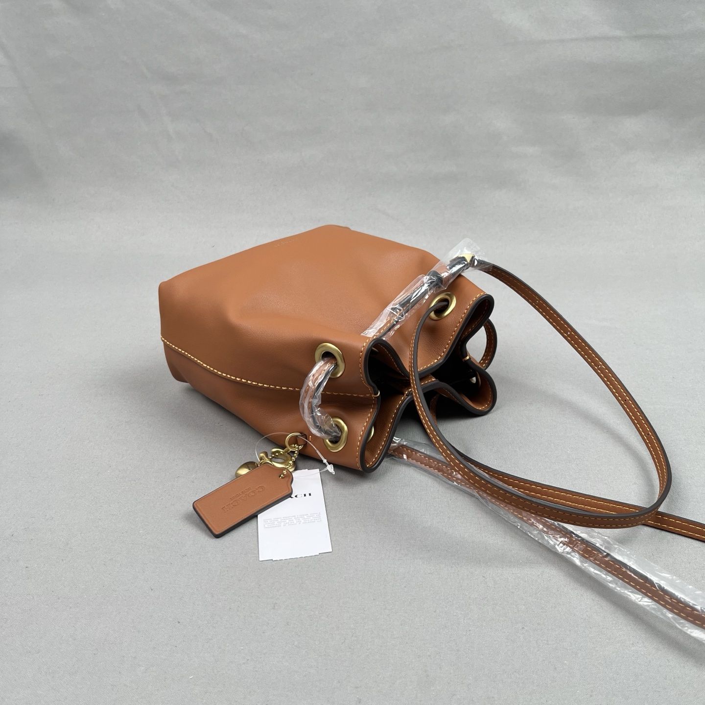 C Original CER84 Brown Women's suede JADE drawstring small