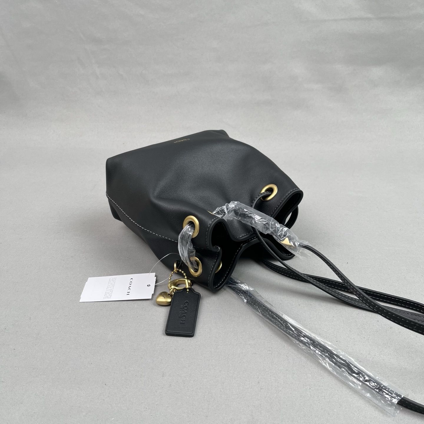 C Original CER84 Black Women's suede JADE drawstring small